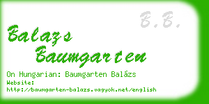 balazs baumgarten business card